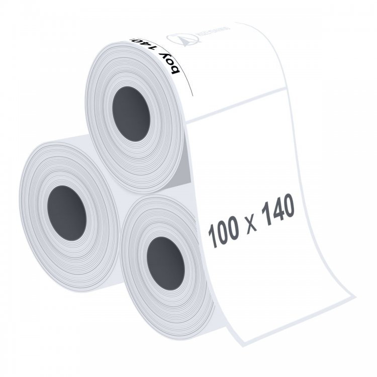 100 x 140 mm PP Opak Etiket - Sticker